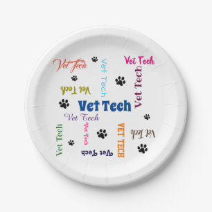 Prato De Papel tecnologia do veterinário