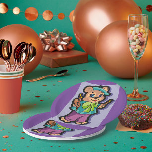 Prato De Papel Teddy Bear Artist