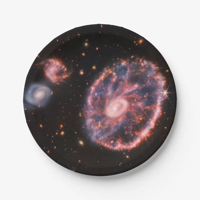 Prato De Papel Telescópio Espacial JWST James Webb Galaxy (Frente)