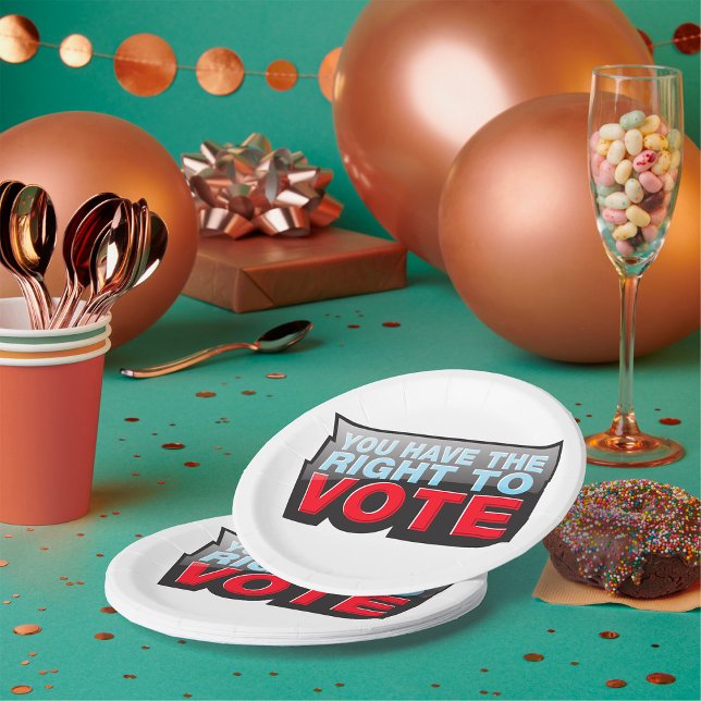 Prato De Papel Tem O Direito De Votar (Criador carregado)