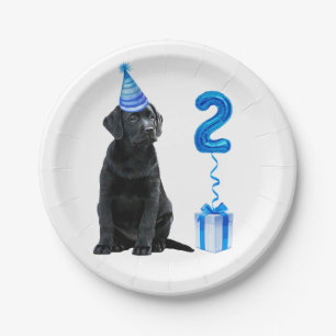 Prato De Papel Tema Da Cãozinha segundo aniversário - Cachorro
