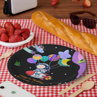 Prato De Papel Tema de Festa de Aniversário Espacial | Decoração