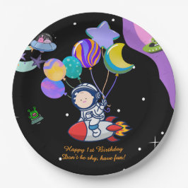 Prato De Papel Tema de Festa de Aniversário Espacial | Decoração