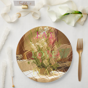 Prato De Papel Tema de Festa de Brincar com Amor