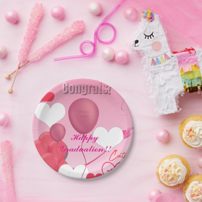 Prato De Papel Tema de Graduação (Festa)