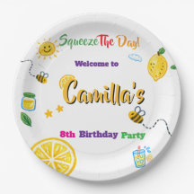 Tema de Verão Limão Aniversário de Crianças 