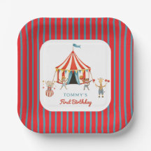 Tenda de Circo de Animais Divertidos Primeiro Aniv