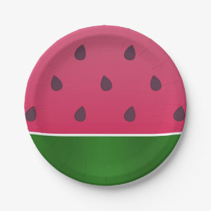 Prato De Papel Tendy Bold Watermelon Graphic