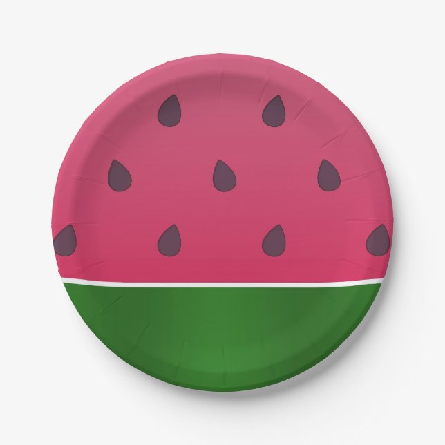 Prato De Papel Tendy Bold Watermelon Graphic (Frente)