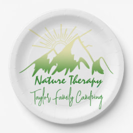 Prato De Papel Terapia da natureza Acampamento familiar personali