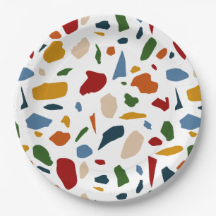 Prato De Papel Terrazzo Pattern Colorful