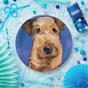 PRATO DE PAPEL TERRIER AIREDALE