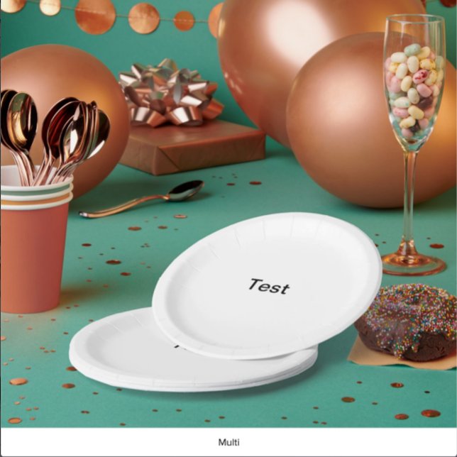 Prato De Papel Teste a placa de papel (Criador carregado)