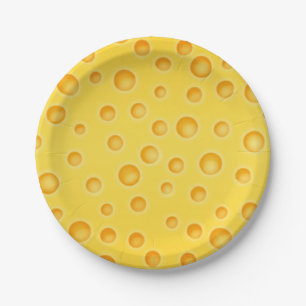 Prato De Papel Teste padrão da textura de Cheezy do queijo suíço