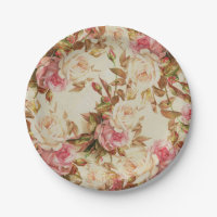 Teste padrão floral dos rosas marrons brancos