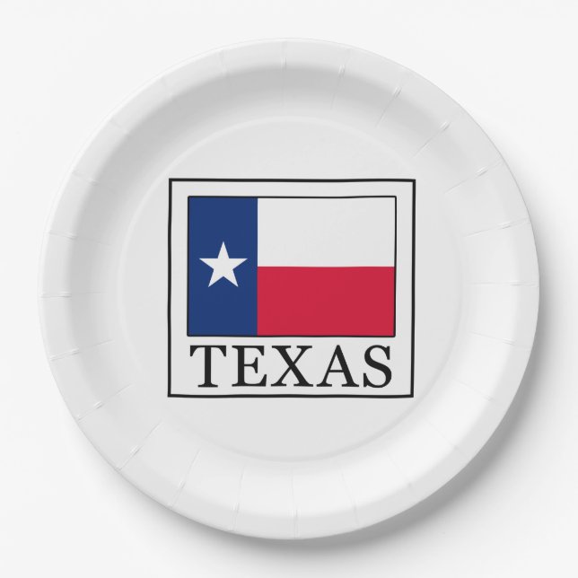 Prato De Papel Texas (Frente)