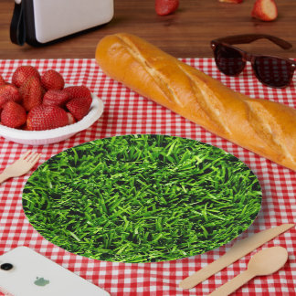 Prato De Papel Textura Realista de Foto Grass Verde Engraçado