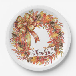 Prato De Papel Thankful Wreath