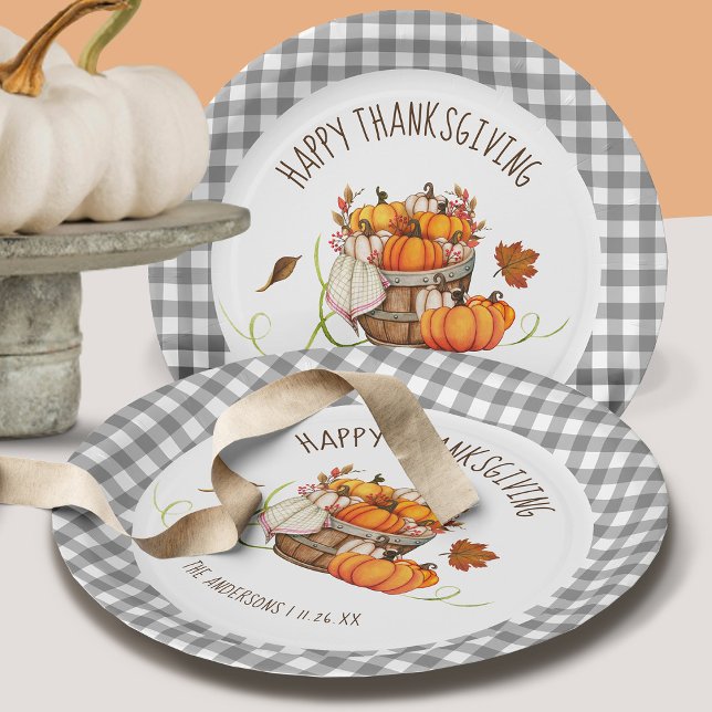 Prato De Papel Thanksgiving Paper Plates (Criador carregado)