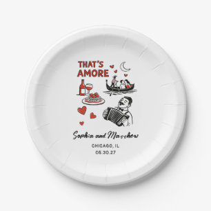 Prato De Papel That's Amore Italiano Funky Casamento Chá de Noiva