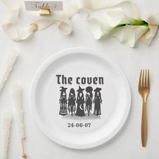 Prato De Papel the coven bachelorette party (Casamento)