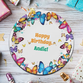 Prato De Papel The Joy of Butterflies Birthday Party