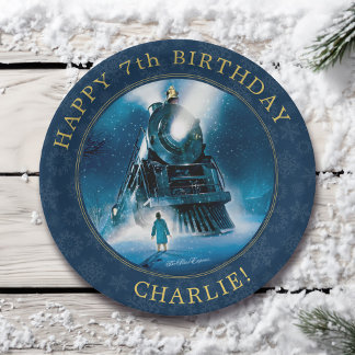 Prato De Papel The Polar Express Pajama Slumber Party Paper Plate