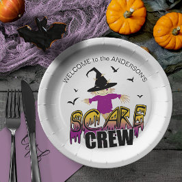 Prato De Papel The Scare Crew Welcome Purple ID1002