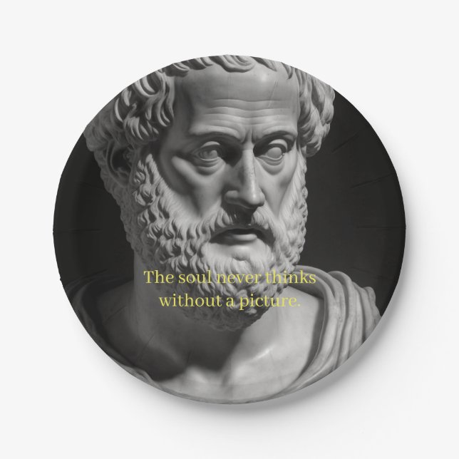 Prato De Papel The Soul never thinks without a picture (Frente)