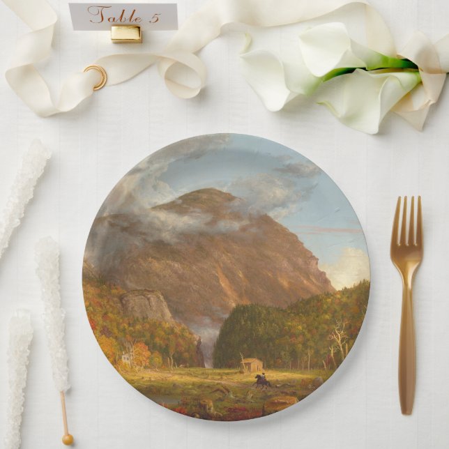 Prato De Papel Thomas Cole A View of Mountain Pass (Casamento)