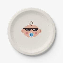Prato De Papel Thug life baby plates