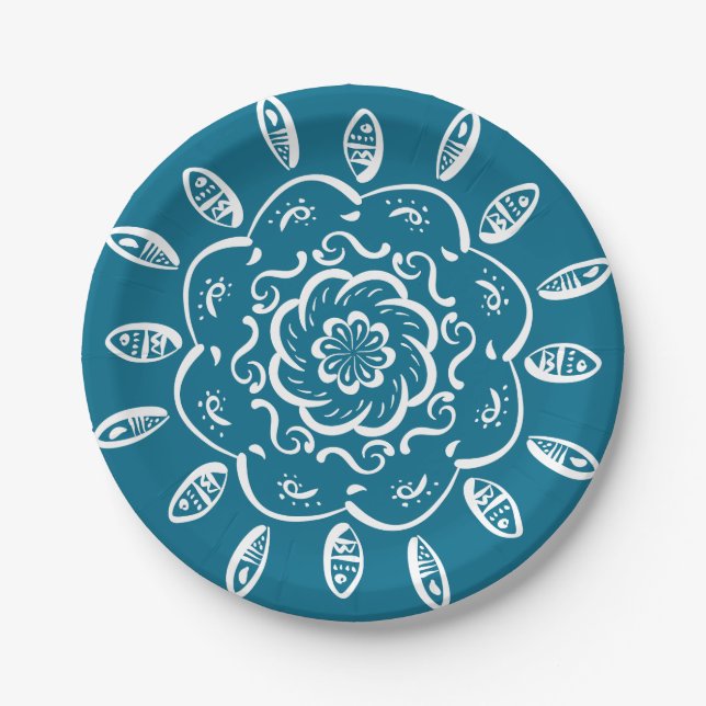 Prato De Papel Tidepool Mandala (Frente)