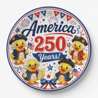Prato De Papel Tigelas de papel para celebração de patos America 