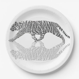 PRATO DE PAPEL TIGRE DO DISCRIÇÃO