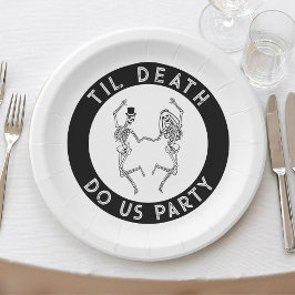Prato De Papel Til Death Do U Party Skelorette Casal Bachelorette