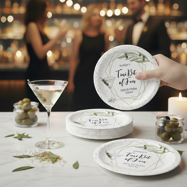 Prato De Papel Tini Bit Of Fun Martini Soirée (Criador carregado)