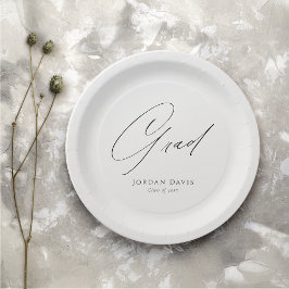 Prato De Papel Tipografia Negra Felicita Formando Moderno