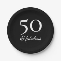 Tipografia Preto e Branco Moderno para 50º Anivers