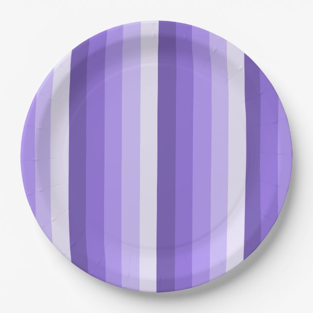 Prato De Papel Tiras de sombra violeta (Frente)