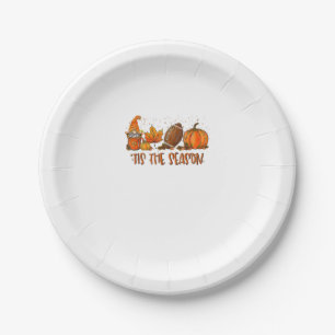 Prato De Papel Tis" The Season Futebol Sport Autumn Pumpkin Than