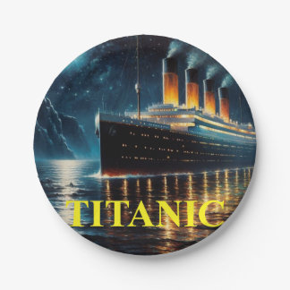 Prato De Papel Titanic paper plate