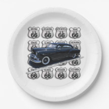 Todos os Sinais de Rota 66 com Carro Preto