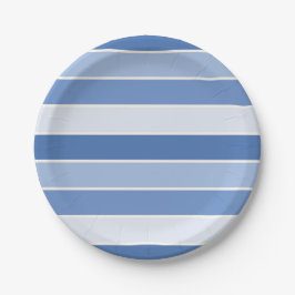 Prato De Papel Tom Azul e Stripes de Creme