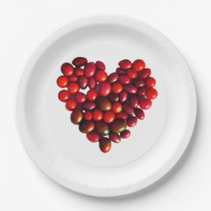 Prato De Papel Tomates Heart