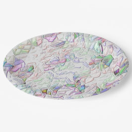 Prato De Papel Tons pérola ou peças coloridas ao creme