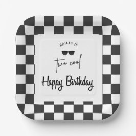 Prato De Papel Too Cool 2nd Birthday 