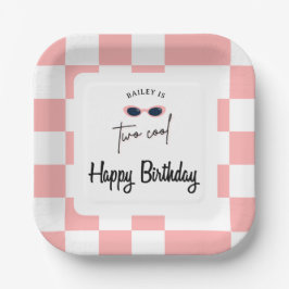 Prato De Papel Too Cool 2nd Birthday 