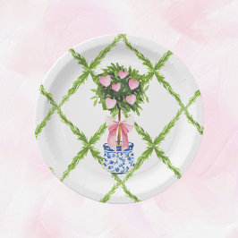 Prato De Papel Tópico do coração do dia de os namorados, Avô mile