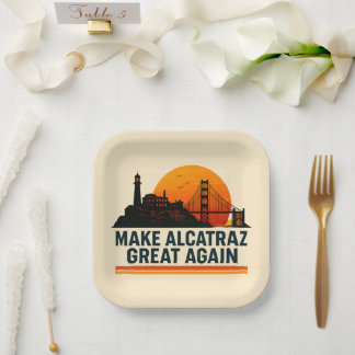 Prato De Papel Torne O Excelente Alcatraz Engraçado Novamente