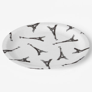 Prato De Papel Torres Eiffel